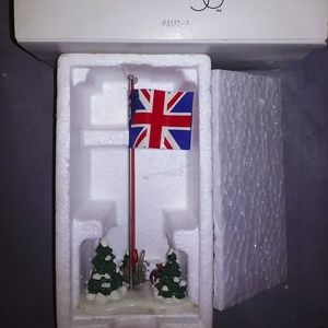 SOLD Dickens' Village British Flag Pole
